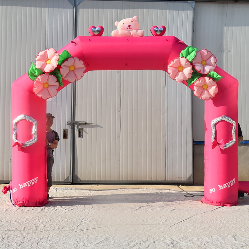 金华粉色婚礼拱门